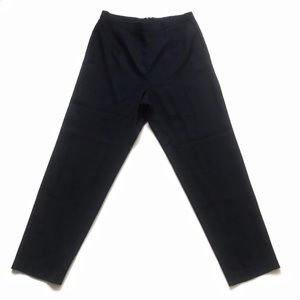 Vintage Navy Blue High-Waisted Trousers Size 8